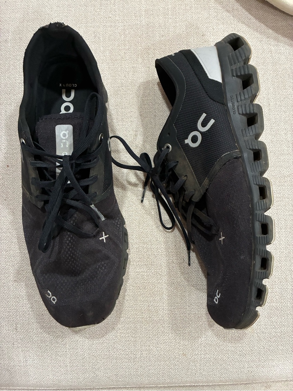 On Running Black Men’s Cloud X Athletic Sneakers